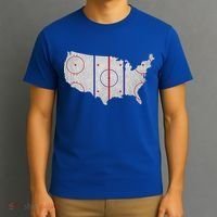 Hockey USA Map T-Shirt thumb 3