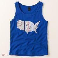 Hockey USA Map Tank Top thumb 2