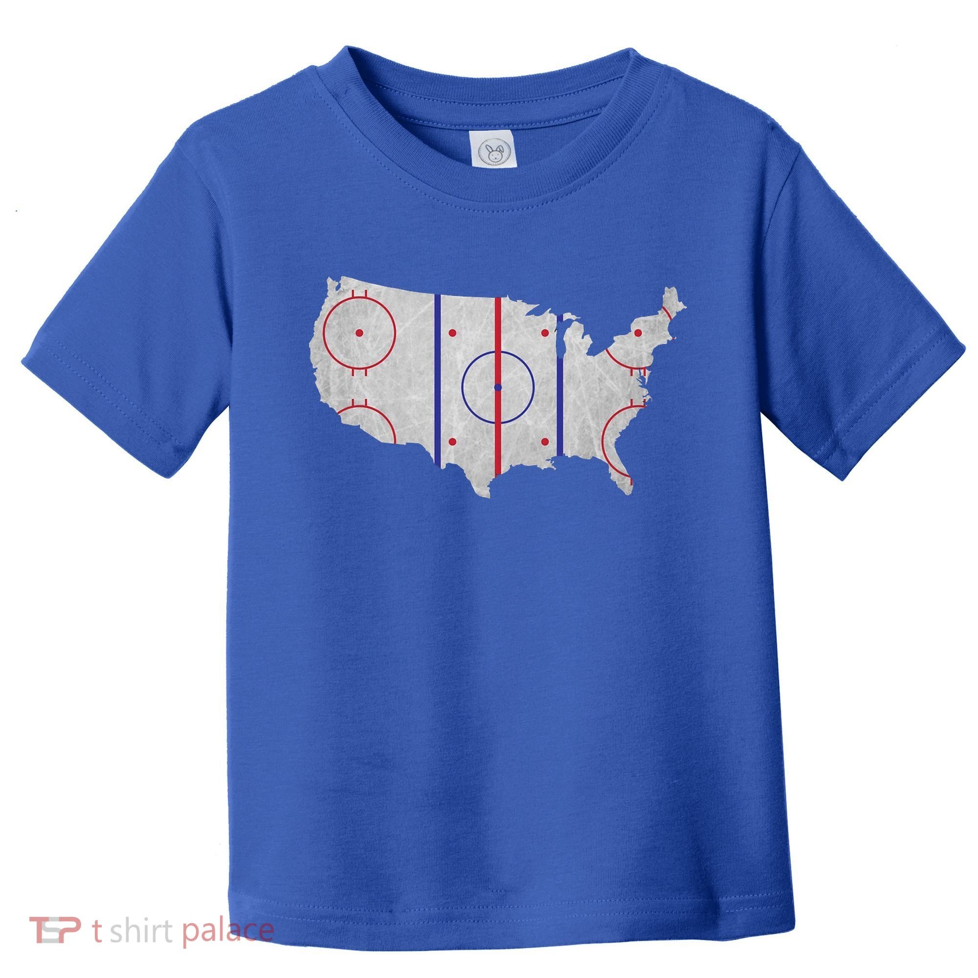 Hockey USA Map Toddler T-Shirt
