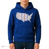 Hockey USA Map Kids Hoodie thumb 4