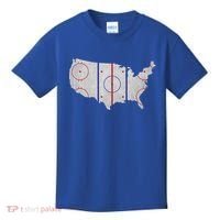 Hockey USA Map Kids T-Shirt thumb 0