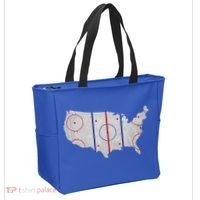 Hockey USA Map Tote Bag thumb 2