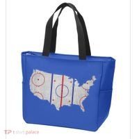 Hockey USA Map Tote Bag thumb 3