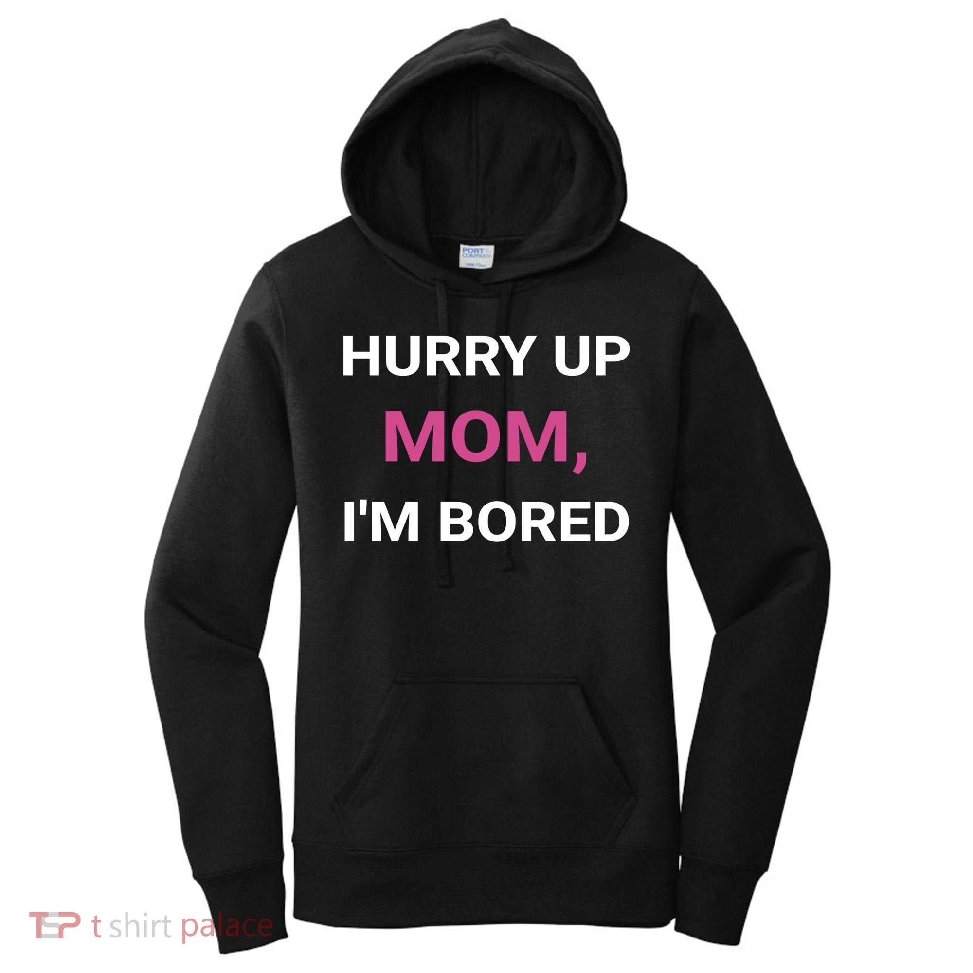 Hurry Up Mom Marathon Support Running Spectator Gift Women's Hoodie