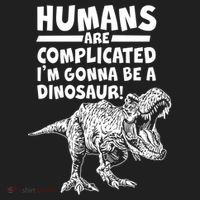 Human Are Complicated I'm Gonna Be A Dinosaur Hat thumb 2