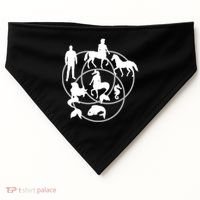 Human Horse Fish Venn Diagram USA-Made Doggie Bandana thumb 0