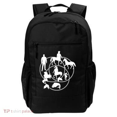 Human Horse Fish Venn Diagram Backpack