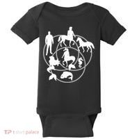 Human Horse Fish Venn Diagram Baby Bodysuit thumb 0