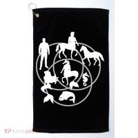 Human Horse Fish Venn Diagram Golf Towel thumb 0