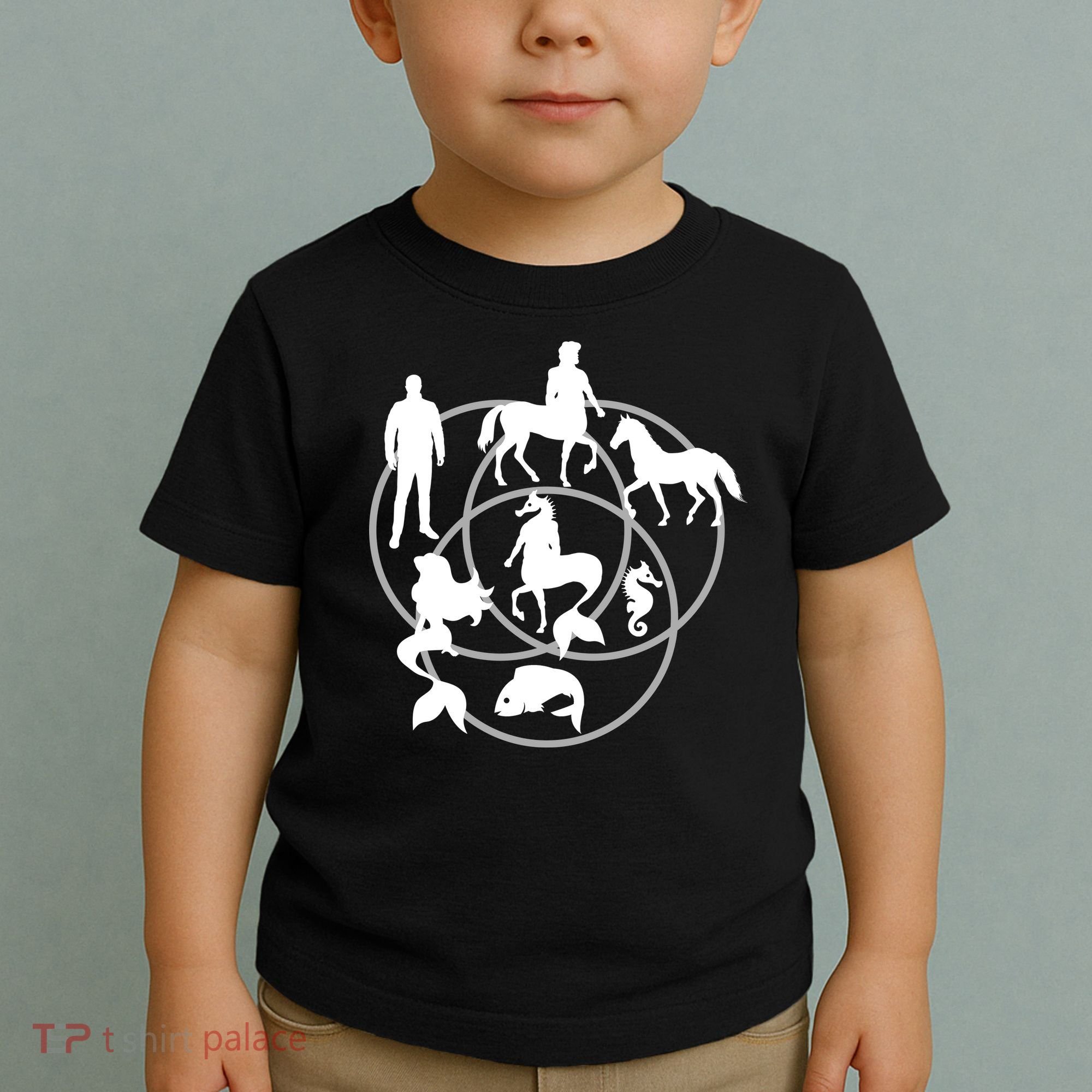 Human Horse Fish Venn Diagram Toddler T-Shirt
