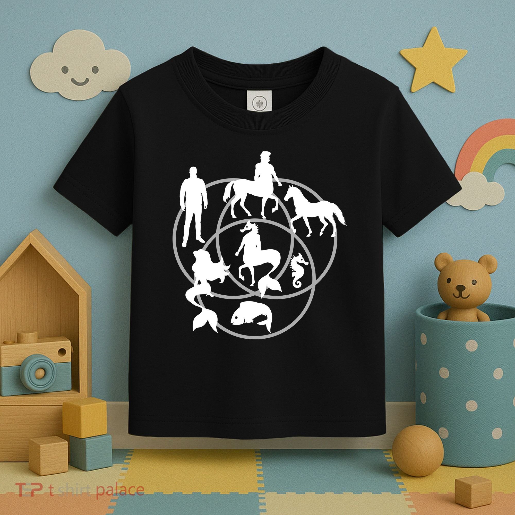 Human Horse Fish Venn Diagram Toddler T-Shirt
