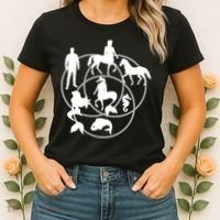 Human Horse Fish Venn Diagram Women's T-Shirt thumb 2