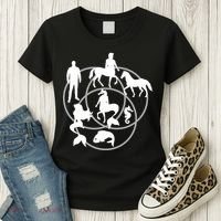Human Horse Fish Venn Diagram Women's T-Shirt thumb 3