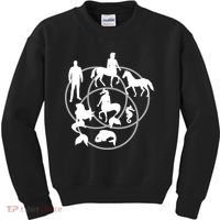 Human Horse Fish Venn Diagram Kids Sweatshirt thumb 0