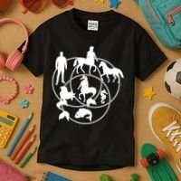 Human Horse Fish Venn Diagram Kids T-Shirt thumb 3