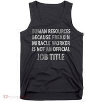 Human Resources Miracle Worker Tank Top thumb 0