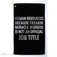 Human Resources Miracle Worker Golf Towel thumb 0