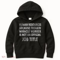 Human Resources Miracle Worker Kids Hoodie thumb 0