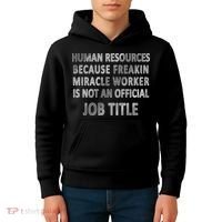 Human Resources Miracle Worker Kids Hoodie thumb 4