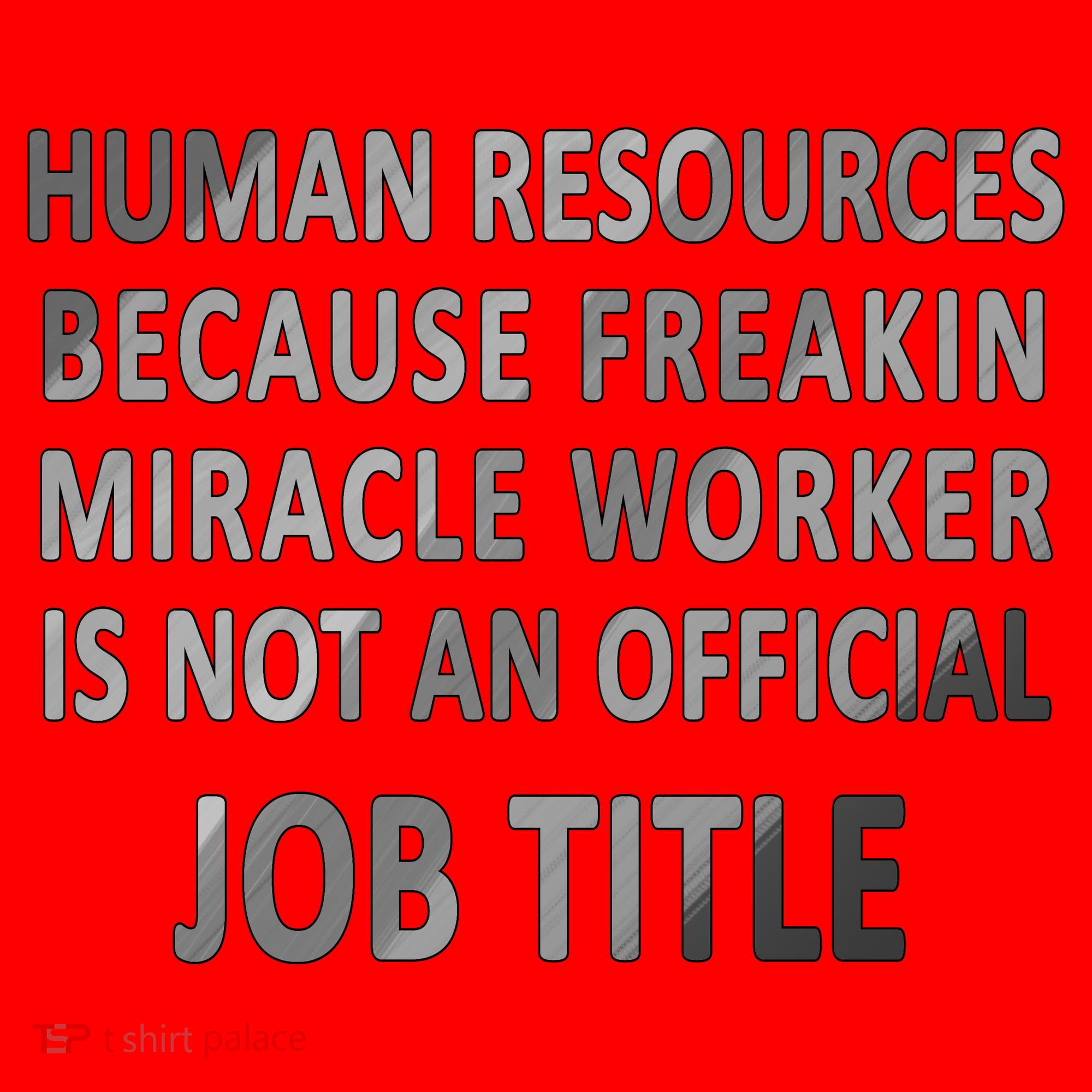 Human Resources Miracle Worker Santa Hat