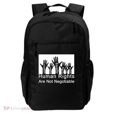 Human Rights Are Not Negotiable Backpack