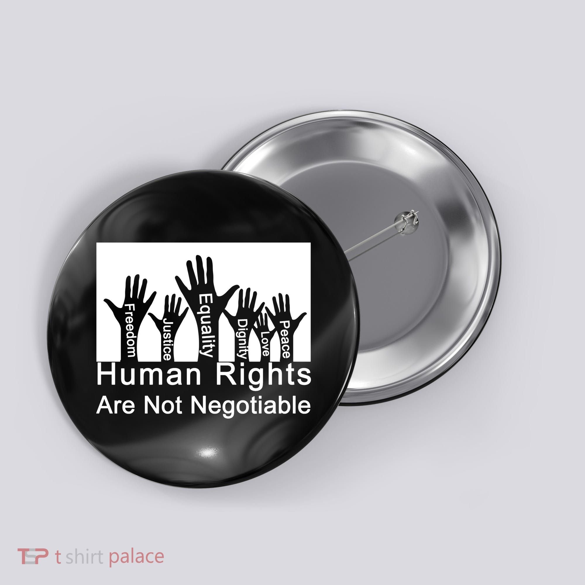 Human Rights Are Not Negotiable Button