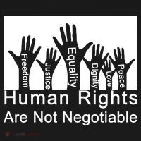 Human Rights Are Not Negotiable Button thumb 1