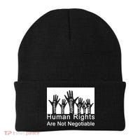 Human Rights Are Not Negotiable Beanie thumb 0