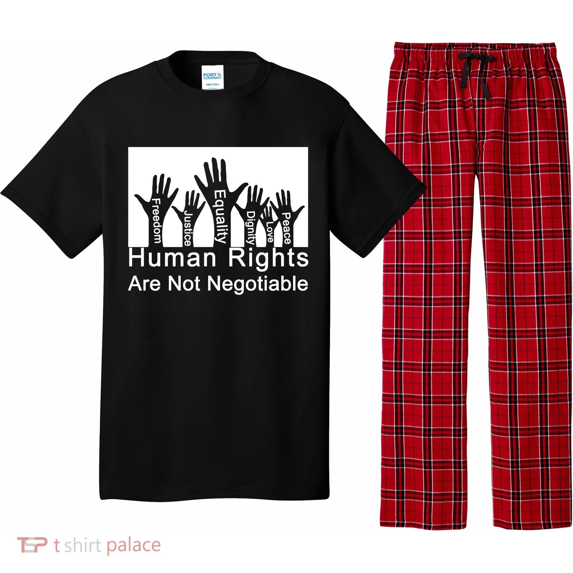 Human Rights Are Not Negotiable Pajama Set