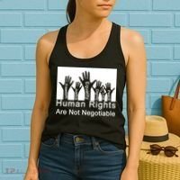 Human Rights Are Not Negotiable Women's Tank Top thumb 2