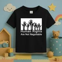 Human Rights Are Not Negotiable Toddler T-Shirt thumb 3