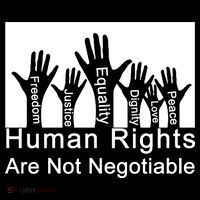 Human Rights Are Not Negotiable Women's Long Sleeve Shirt thumb 2