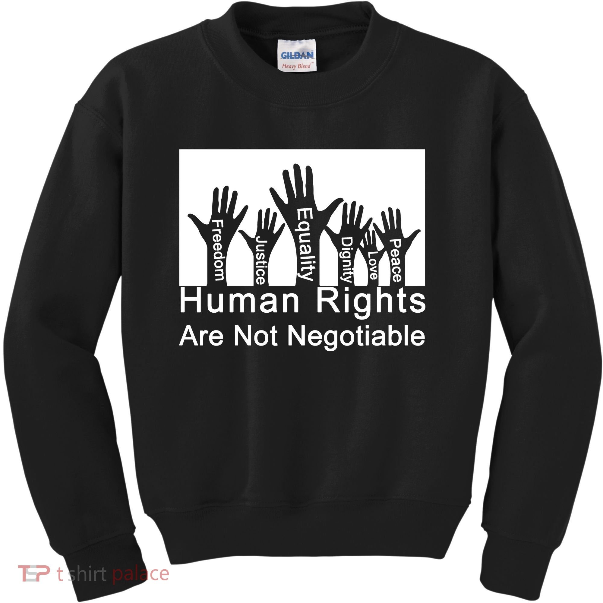 Human Rights Are Not Negotiable Kids Sweatshirt