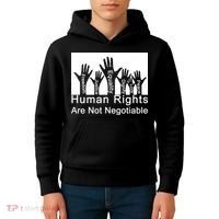 Human Rights Are Not Negotiable Kids Hoodie thumb 4