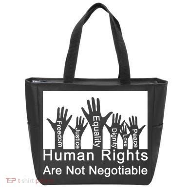 Human Rights Are Not Negotiable Tote Bag