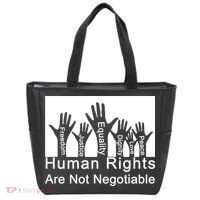 Human Rights Are Not Negotiable Tote Bag thumb 0