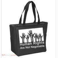 Human Rights Are Not Negotiable Tote Bag thumb 2