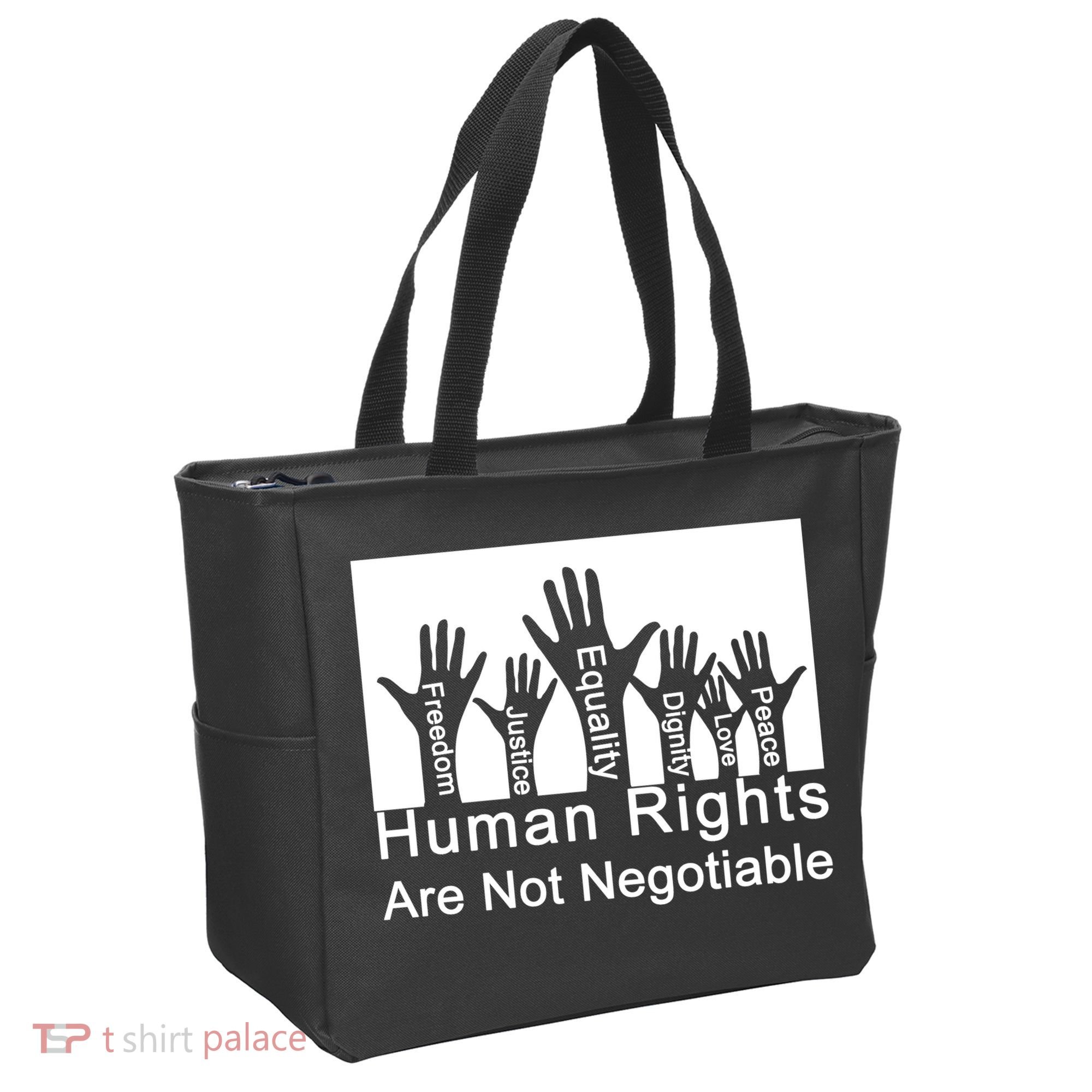 Human Rights Are Not Negotiable Tote Bag