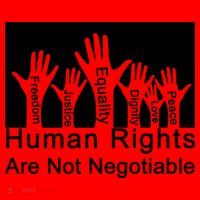 Human Rights Are Not Negotiable Santa Hat thumb 1