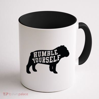 Humble Yourself Dog Coffee Mug back