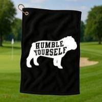Humble Yourself Dog Golf Towel thumb 1
