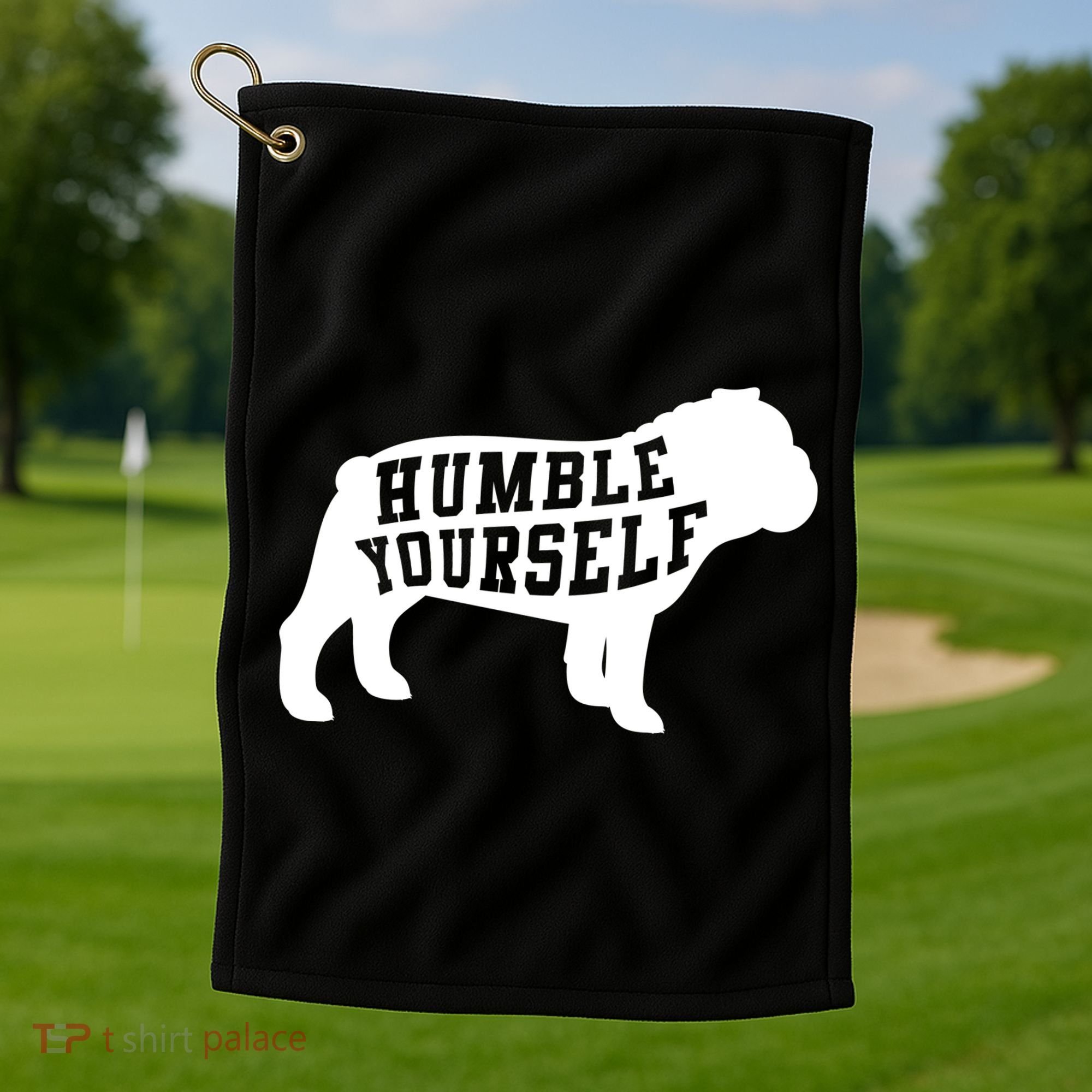 Humble Yourself Dog Golf Towel