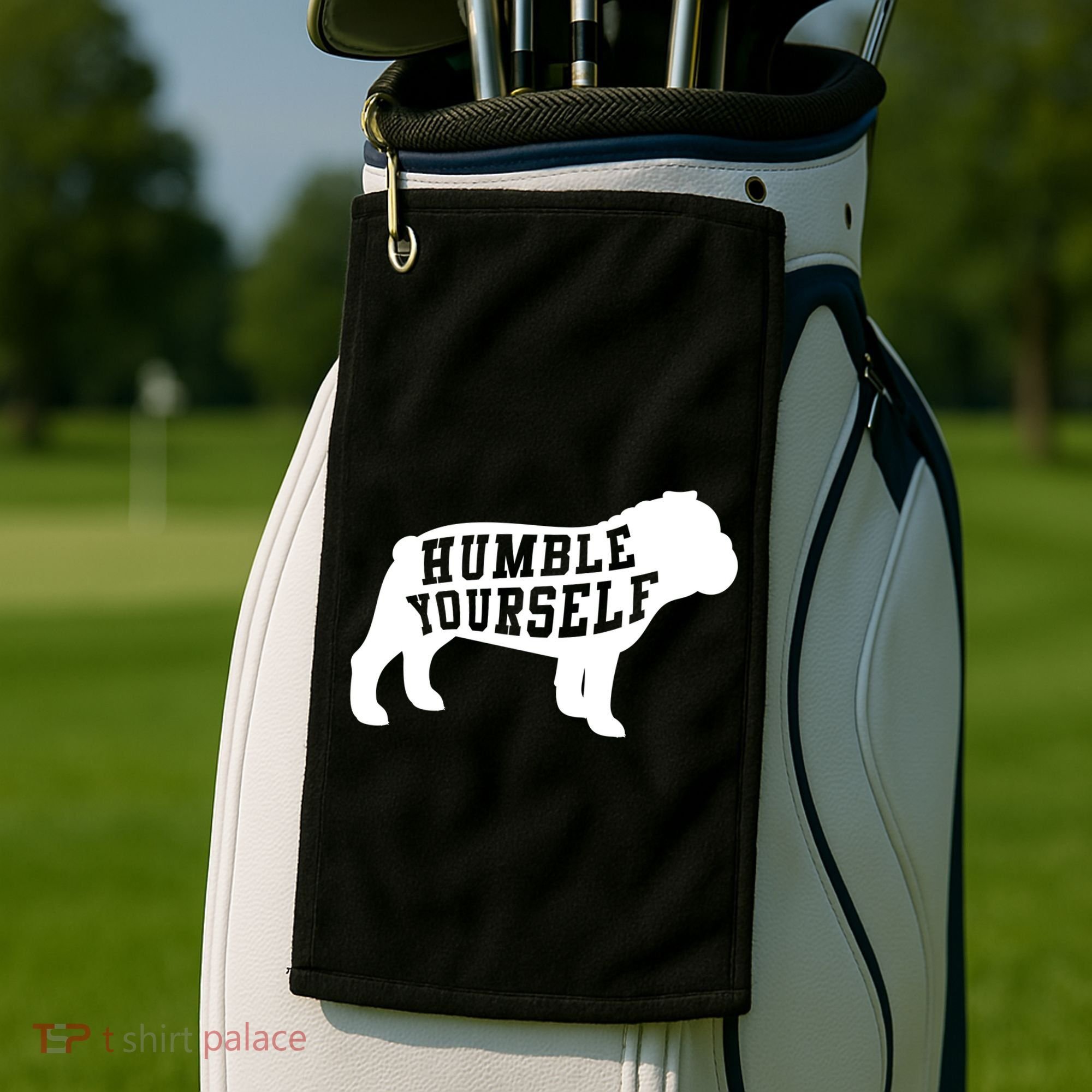 Humble Yourself Dog Golf Towel
