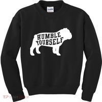 Humble Yourself Dog Kids Sweatshirt thumb 0