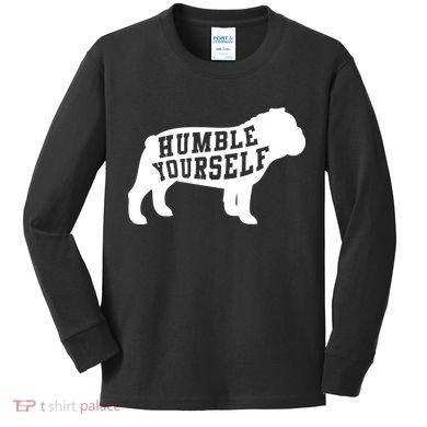 Humble Yourself Dog Kids Long Sleeve Shirt