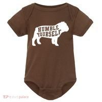 Humble Yourself Dog Baby Bodysuit thumb 0