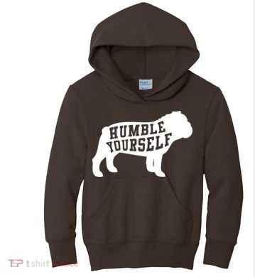 Humble Yourself Dog Kids Hoodie