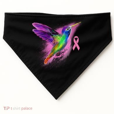 Humming Bird Breast Cancer Awareness USA-Made Doggie Bandana