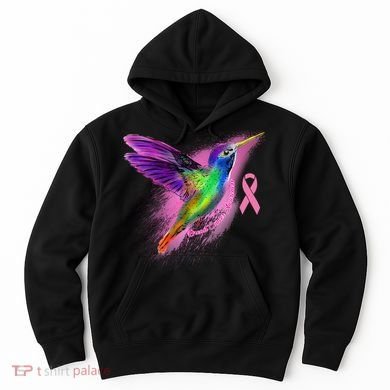 Humming Bird Breast Cancer Awareness Hoodie