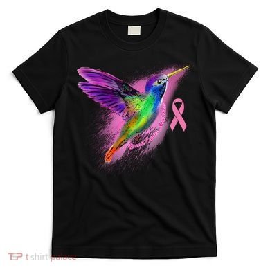 Humming Bird Breast Cancer Awareness T-Shirt